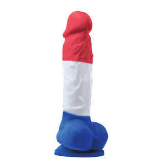 Фалоімітатор силікон NS Novelties COLOURS PLEASURES TRICOLOR 5INCH DILDO - Інтернет-магазин спільних покупок ToGether