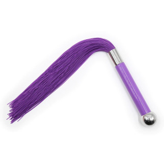 Флоггер силікон L DS Fetish фіолетовий 40см - Інтернет-магазин спільних покупок ToGether