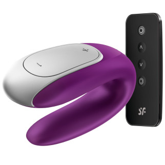 Смарт-вібратор для пар Satisfyer Double Fun (Violet) з пультом ДК - Інтернет-магазин спільних покупок ToGether