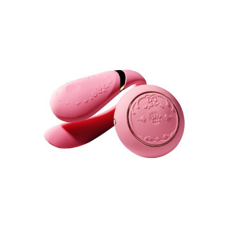 Смартвібратор для пар Zalo Fanfan set Rouge Pink, пульт ДК - Інтернет-магазин спільних покупок ToGether