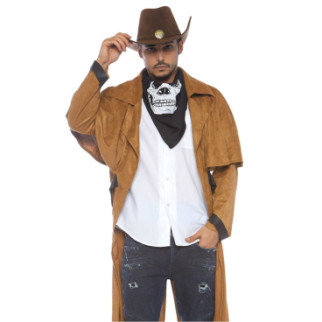 Коричневе чоловіче пальто в стилі вестерн Leg Avenue O\S - Інтернет-магазин спільних покупок ToGether