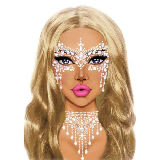 Наклейки для обличчя Diamond Sticker Masquerade White Leg Avenue Diamond Sticker Masquerade White - Інтернет-магазин спільних покупок ToGether