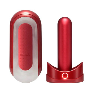 Набір мастурбатора із нагрівачем Tenga Flip Zero Red + Flip Warmer - Інтернет-магазин спільних покупок ToGether