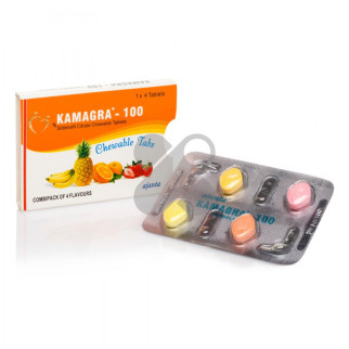 Таблетки для потенції Kamagra 100 Chewable Tabs за 1 упаковку (4 табл.) - Інтернет-магазин спільних покупок ToGether