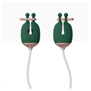 Затискачі для сосків з вібрацією Qingnan No.2 Vibrating Nipple Clamps Green - Інтернет-магазин спільних покупок ToGether