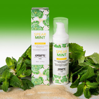 Масажна олія EXSENS Organic Spear Mint 50мл розігріває, без цукру, без парабенів, їстівна - Інтернет-магазин спільних покупок ToGether