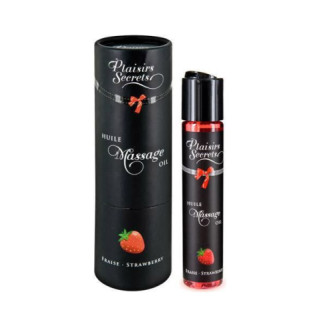 Масажна олія Plaisirs Secrets Strawberry (59 мл) з афродизіаками, їстівна, подарункова упаковка - Інтернет-магазин спільних покупок ToGether