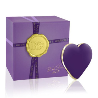 Вібратор-сердечко Rianne S: Heart Vibe Purple, 10 режимів, медичний силікон, подарункове паковання - Інтернет-магазин спільних покупок ToGether