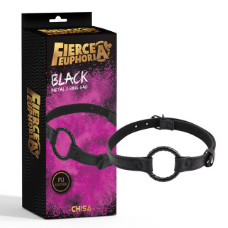 Кляп кільце Black Metal O-Ring Gag Fierce Euphoria Chisa - Інтернет-магазин спільних покупок ToGether