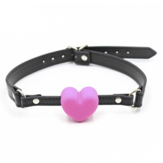 Кляп DS Fetish Mouth gag gag heart pink/black - Інтернет-магазин спільних покупок ToGether