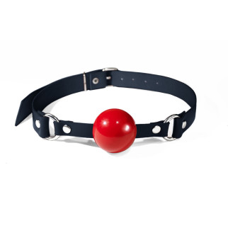 Кляп силіконовий Feral Feelings Silicon Ball Gag Black/Red, чорний ремінець, червона кулька - Інтернет-магазин спільних покупок ToGether