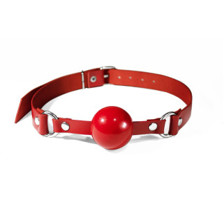 Кляп силіконовий Feral Feelings Silicon Ball Gag Red/Red, червоний ремінець, червона кулька - Інтернет-магазин спільних покупок ToGether
