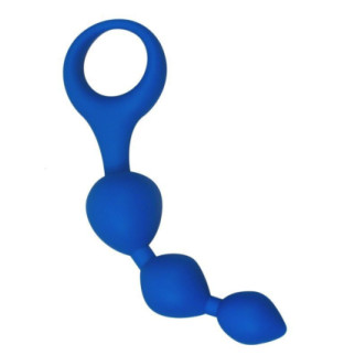 Анальні кульки Alive Triball Blue, силікон, макс. діаметр 2 см - Інтернет-магазин спільних покупок ToGether