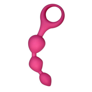 Анальні кульки Alive Triball Pink, силікон макс. діаметр 2 см - Інтернет-магазин спільних покупок ToGether