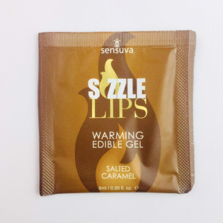 Пробник масажного гелю Sensuva - Sizzle Lips Salted Caramel (6 мл) - Інтернет-магазин спільних покупок ToGether