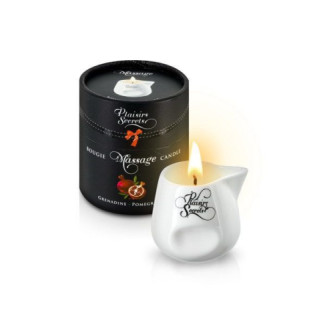 Масажна свічка Plaisirs Secrets Pomegranate (80 мл) подарункова упаковка, керамічний посуд - Інтернет-магазин спільних покупок ToGether