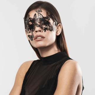 Вінілова маска SYBILLE від Bijoux Indiscrets, чорна - Інтернет-магазин спільних покупок ToGether