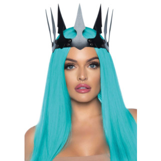 Корона злої королеви Leg Avenue Faux leather spiked crown, штучна шкіра, заклепки - Інтернет-магазин спільних покупок ToGether