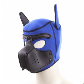Бдсм маска собаки Be My Master Bondage Puppy Hood Blue - Інтернет-магазин спільних покупок ToGether