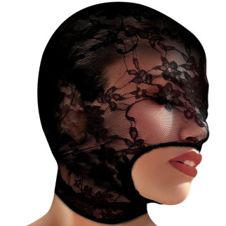 Мереживна маска на голову Master Series з відкритим ротом, чорна - Інтернет-магазин спільних покупок ToGether