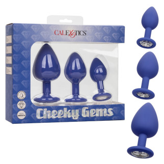 Набір анальних пробок California Exotic Cheeky Gems 3 Pcs Purple - Інтернет-магазин спільних покупок ToGether