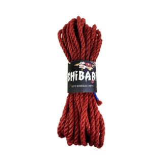 Джутова мотузка для шібарі Feral Feelings Shibari Rope, 8 м червона - Інтернет-магазин спільних покупок ToGether