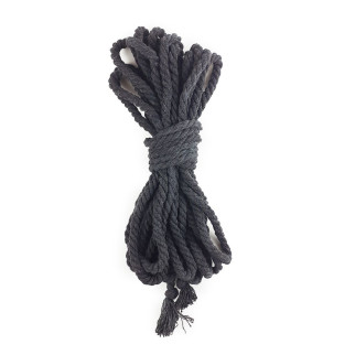 Бавовняна мотузка BDSM 8 метрів, 6 мм, черний колір - Інтернет-магазин спільних покупок ToGether