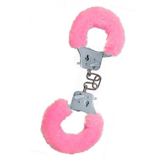 Наручники рожеві з хутром Toy Joy Furry fan cuffs - Інтернет-магазин спільних покупок ToGether