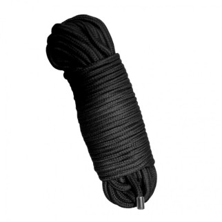 Мотузка для зв'язування 20 метрів, наконечники метал, чорна - Інтернет-магазин спільних покупок ToGether