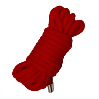 Мотузка для зв'язування 5 метрів, наконечники метал, червона - Інтернет-магазин спільних покупок ToGether