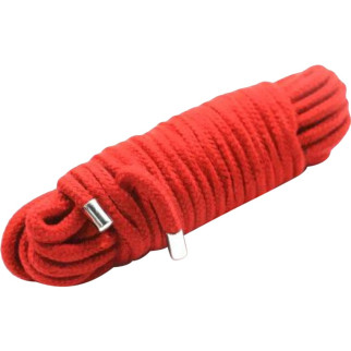 Мотузка для зв'язування 10 метрів, наконечники метал, червона - Інтернет-магазин спільних покупок ToGether