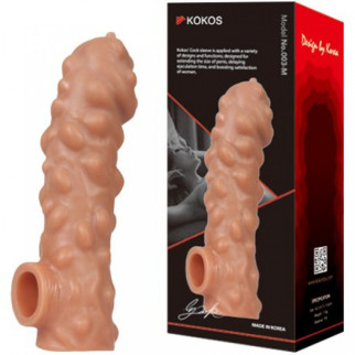 Насадка на пеніс з отвором для мошонки Kokos 15,6 см. CS 003-M - Інтернет-магазин спільних покупок ToGether
