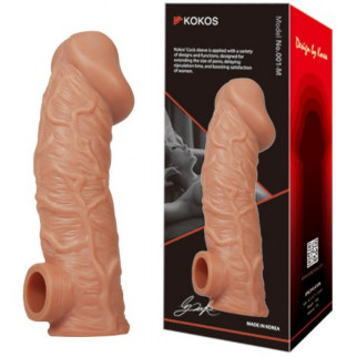 Насадка на пеніс з отвором для мошонки Kokos 15,6 см. CS 001-M - Інтернет-магазин спільних покупок ToGether