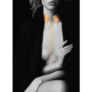Ланцюжок нашийник Bijoux Indiscrets MAGNIFIQUE Collar - Gold, прикраса для тіла - Інтернет-магазин спільних покупок ToGether