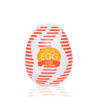 Мастурбатор-яйце Tenga Egg Tube, рельєф з поздовжніми лініями - Інтернет-магазин спільних покупок ToGether