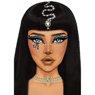 Наклейка з коштовностями Leg Avenue Клеопатри Cleopatra face jewels sticker O/S - Інтернет-магазин спільних покупок ToGether