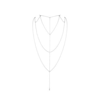 Ланцюжок для спини Bijoux Indiscrets Magnifique Back and Cleavage Chain - Silver, прикраса для тіла - Інтернет-магазин спільних покупок ToGether
