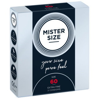 Презервативи Mister Size - pure feel - 60 (3 condoms), товщина 0,05 мм - Інтернет-магазин спільних покупок ToGether