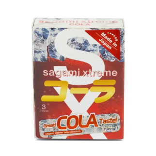 Супертонкі латексні презервативи Sagami Xtreme Cola flavor 3 шт - Інтернет-магазин спільних покупок ToGether