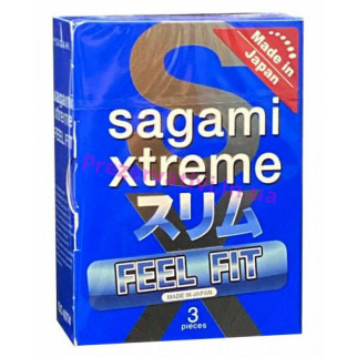 Супертонкі латексні презервативи Sagami Xtreme Feel Fit 3 шт - Інтернет-магазин спільних покупок ToGether