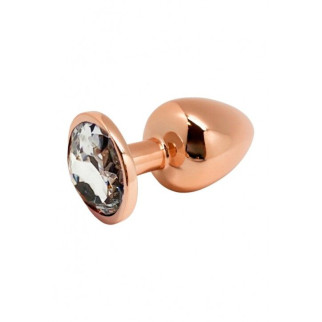 Металева анальна пробка Wooomy Tralalo Rose Gold Metal Plug Size L, діаметр 4 см, довжина 9 см - Інтернет-магазин спільних покупок ToGether