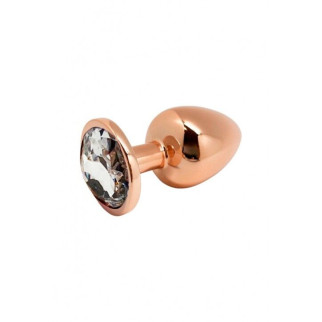 Металева анальна пробка Wooomy Tralalo Rose Gold Metal Plug Size M, діаметр 3,4 см, довжина 8 см - Інтернет-магазин спільних покупок ToGether