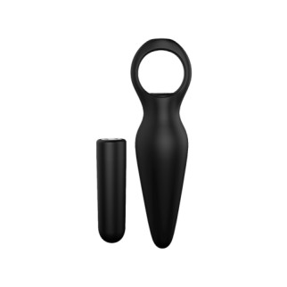 Анальна пробка з вібрацією Dream Toys CHEEKY LOVE TAPERED PLUG BLACK - Інтернет-магазин спільних покупок ToGether