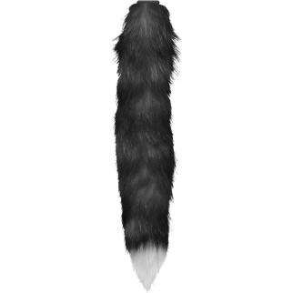 Анальна пробка з хвостом Anal plug faux fur fox tail black polyeste - Інтернет-магазин спільних покупок ToGether