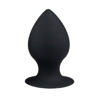 ET109BLK-S Анальна пробка з присоскою Round Butt Plug чорна, 8.5 см х 4 см - Інтернет-магазин спільних покупок ToGether