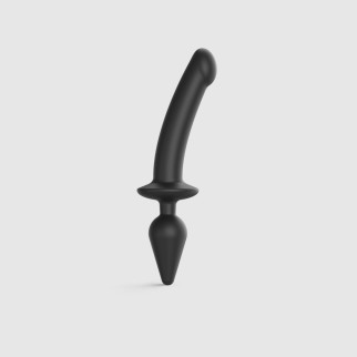 Анальна пробка з дилдо 2в1 Strap-On-Me SWITCH PLUG-IN DILDO Black XXL, діаметр 5,2/3,9 см - Інтернет-магазин спільних покупок ToGether