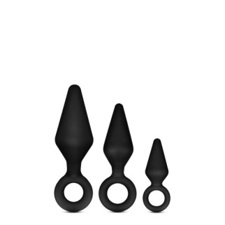 Набір анальних пробок LUXE WEARABLE NIGHT Rimmer Kit BLACK - Інтернет-магазин спільних покупок ToGether
