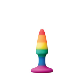 Анальна пробка DREAM TOYS COLOURFUL LOVE RAINBOW ANAL PLUG MINI - Інтернет-магазин спільних покупок ToGether