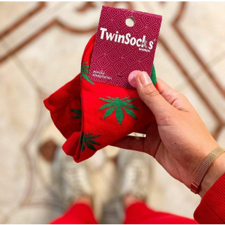 Шкарпетки короткі жіночі з принтом коноплі Twinsocks - Інтернет-магазин спільних покупок ToGether