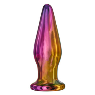 Анальна пробка з вібрацією скляна конусна Dream Toys GLAMOUR GLASS - Інтернет-магазин спільних покупок ToGether